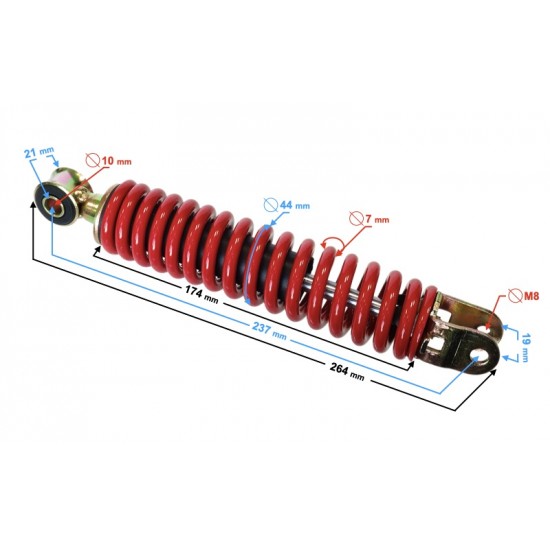 амортисьор - 237mm.  / 7mm