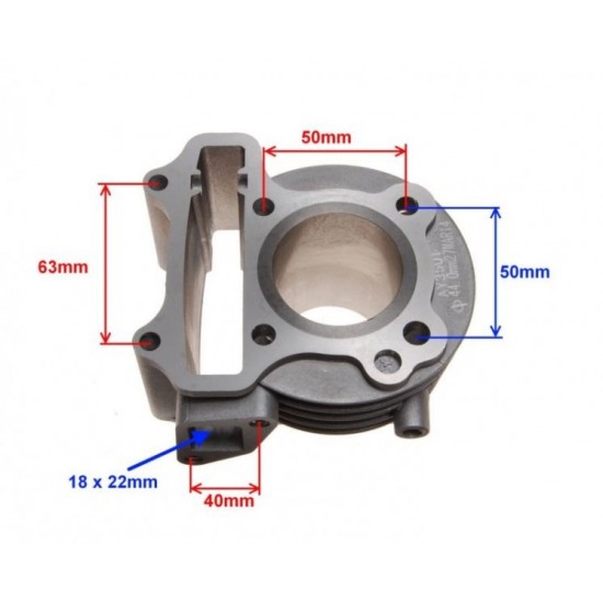 цилиндър к-т китайски скутер 4Т GY6-60 -44.00mm