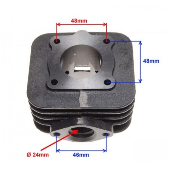 цилиндър к-т Piaggio Typhoon AC - 47.00mm