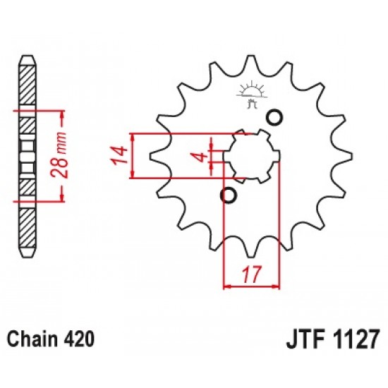 предна зъбчатка JTF1127