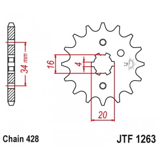 предна зъбчатка JTF1263