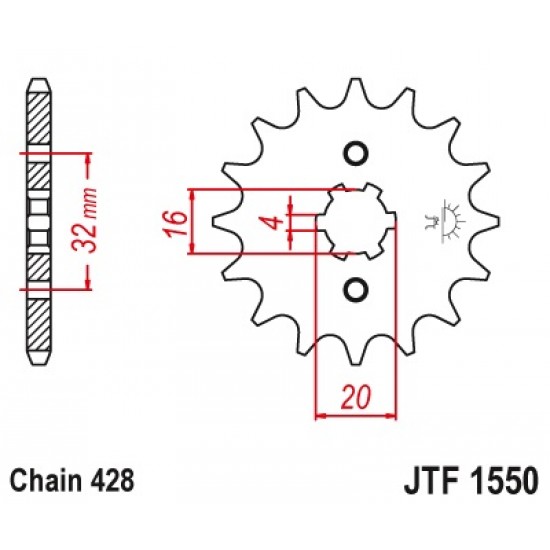 предна зъбчатка JTF1550