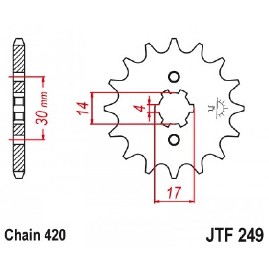 предна зъбчатка JTF249