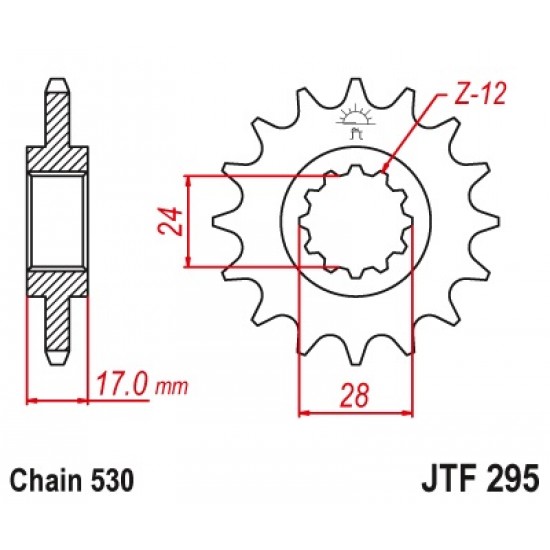 предна зъбчатка JTF295