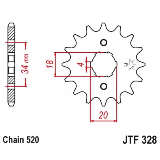 предна зъбчатка JTF328