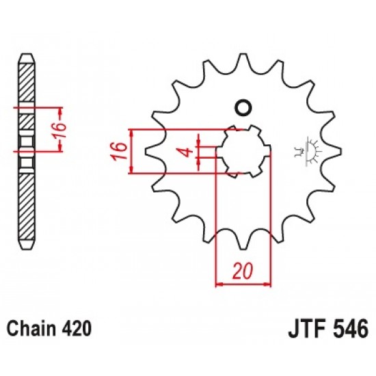 предна зъбчатка JTF546