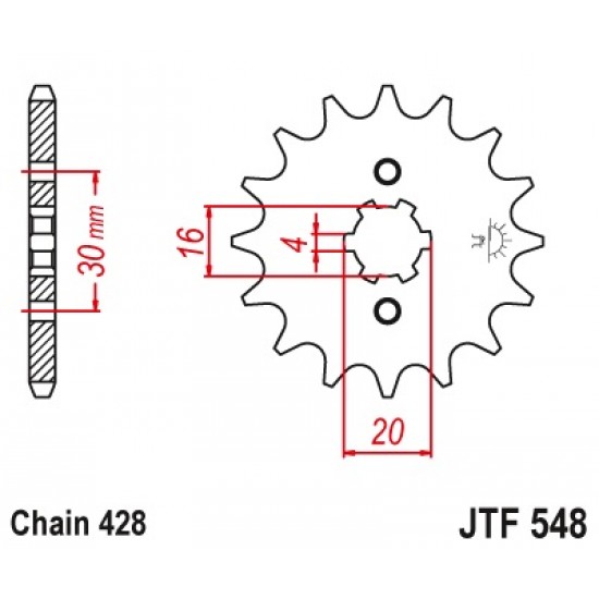 предна зъбчатка JTF548