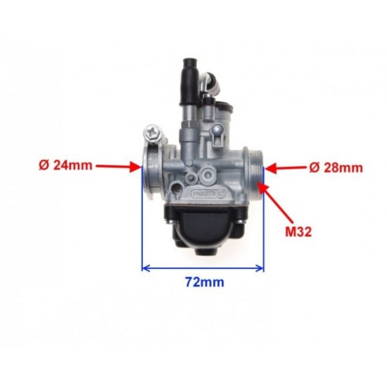 карбуратор Yamaha - MINARELLI - AM6 - PHBG 17.5mm  - за жило