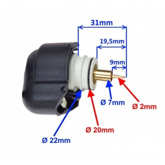 Автоматичен смукач SYM 50cc   20/7mm